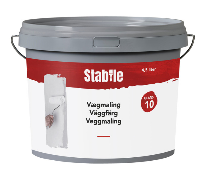 Vægmaling 10 hvid 4,5 liter - Stabile®